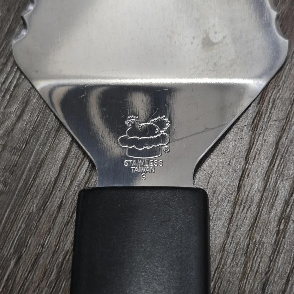 Pampered Chef Slice & Serve Pie Spatula Stainless Black Utensil Serving